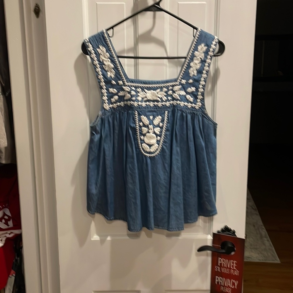 Lovers + Friends Embroidered Tank